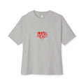 Boxy Tee — Small Red Drip "MAD" Logo Chest Graphic