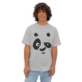 Panda Face Oversized Tee — Cute Minimalist Animal Graphic Shirt