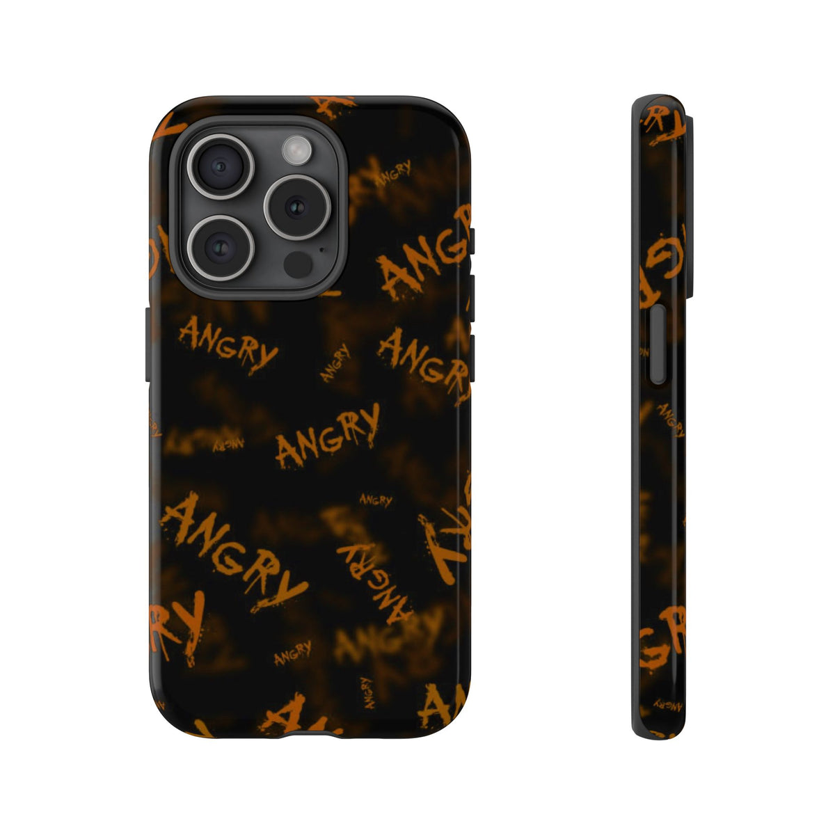 "ANGRY" Pattern Tough Phone Cases