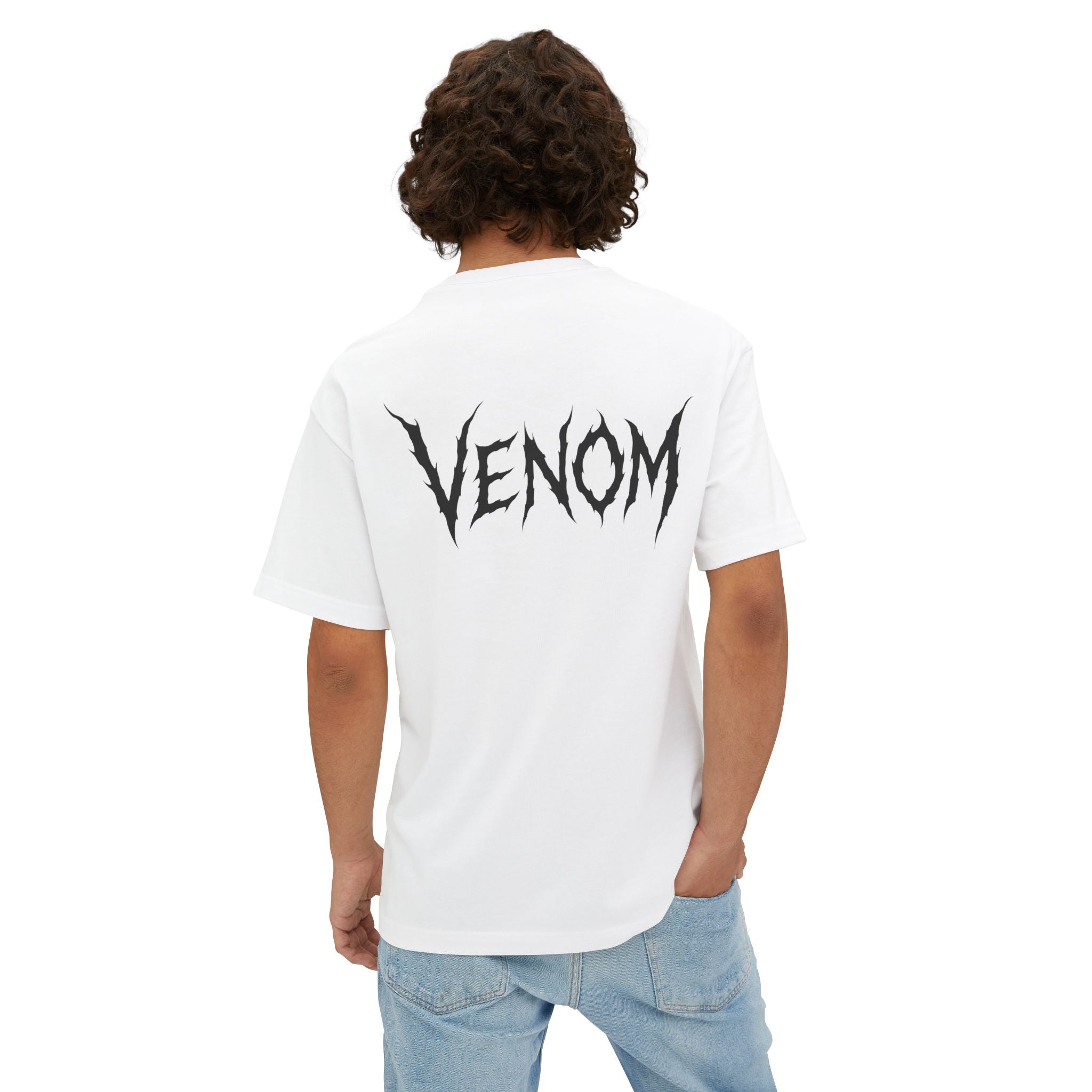 Venom Skull Graphic Tee — Oversized Boxy Unisex T‑Shirt