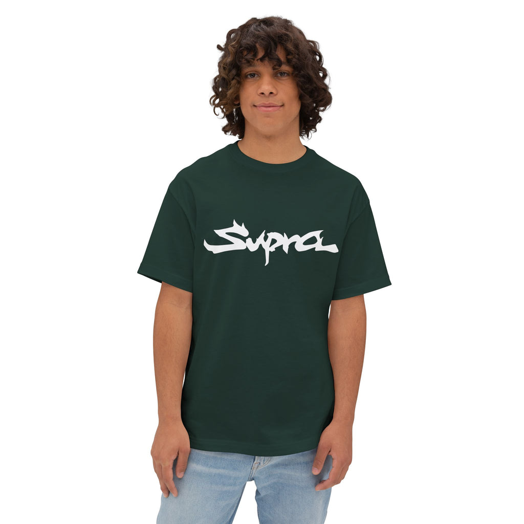 T-Shirt — 'Supra' Graffiti Logo Oversized Boxy Tee