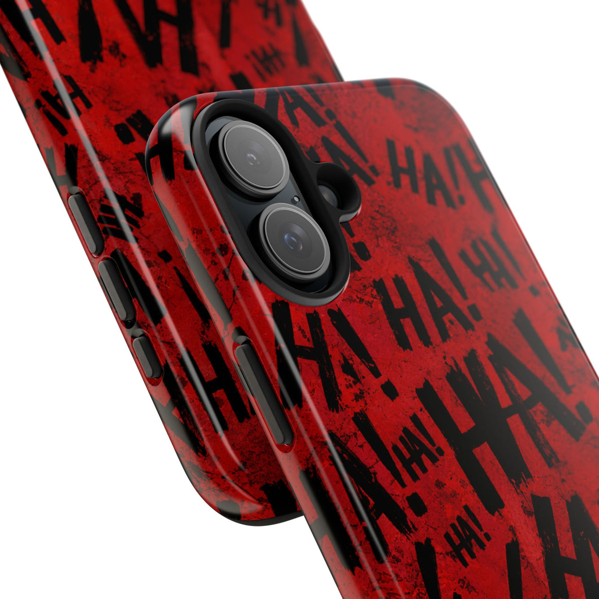 Phone Case — Red "HA!" Comic Laugh Pattern Tough Case