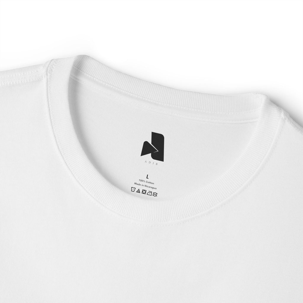 OVERCRAZY Tee — Oversized Boxy White T‑Shirt with Red Script
