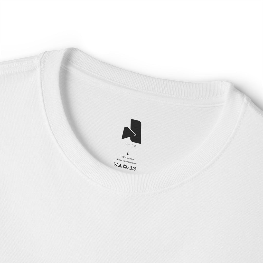 Boxy Tee — Small Red Drip "MAD" Logo Chest Graphic