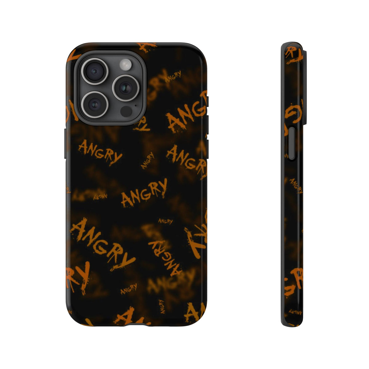 "ANGRY" Pattern Tough Phone Cases