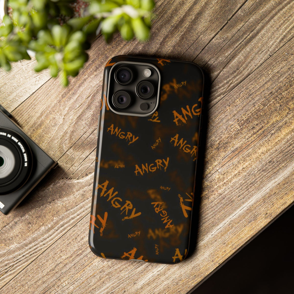 "ANGRY" Pattern Tough Phone Cases
