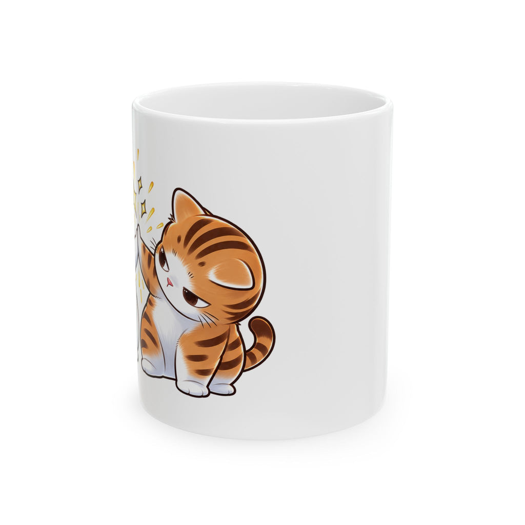 Cute Kitten Pair Ceramic Mug – Adorable Cat Illustration Coffee Cup (11oz, 15oz)
