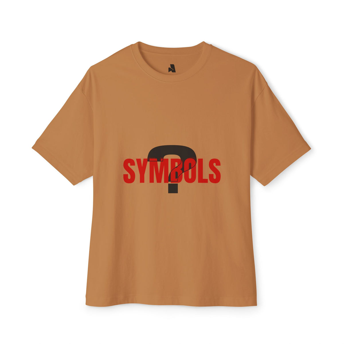Boxy Tee — 'SYMBOLS?' Graphic Oversized Cotton Tee