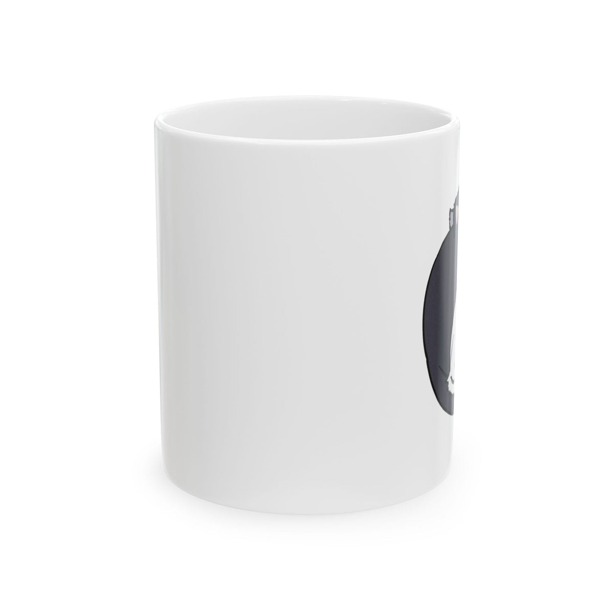 Cat Face Ceramic Mug — Cute Sleeping Kitty Coffee Cup (11oz & 15oz)