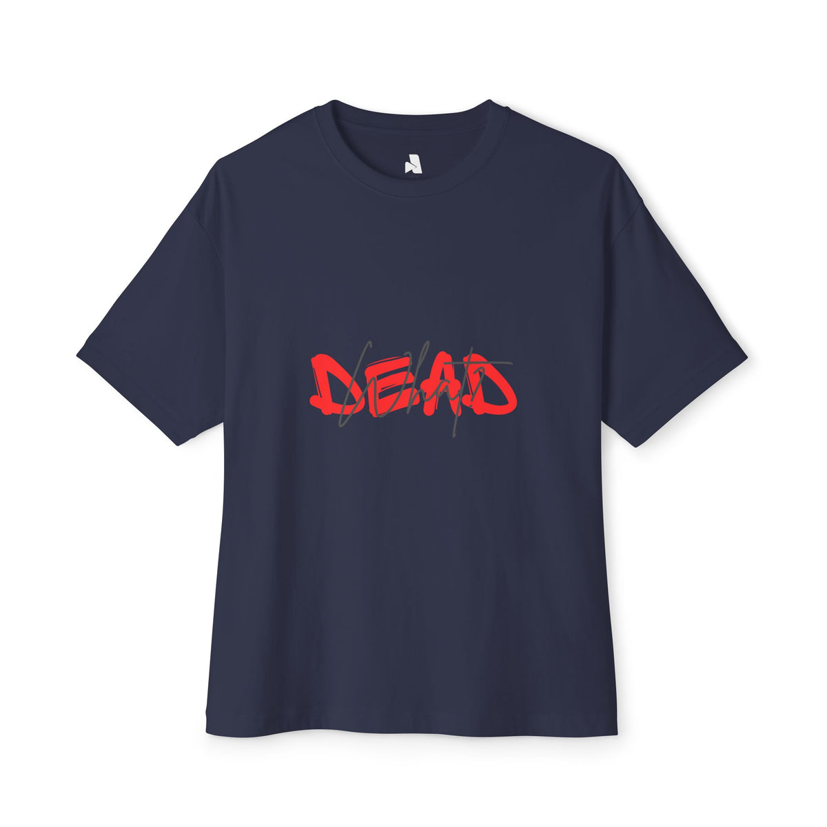 Boxy Tee — 'DEAD' Red Graffiti Graphic Tee