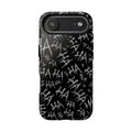 Phone Case — Black 'HA' Graffiti Pattern Protective Case