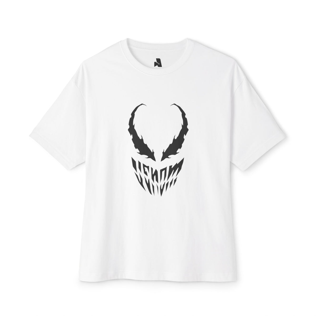 Venom Skull Graphic Tee — Oversized Boxy Unisex T‑Shirt