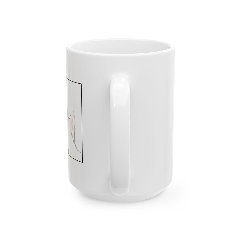Minimal Cat Sketch Ceramic Mug — Cute Line Art Coffee Cup (11oz, 15oz)