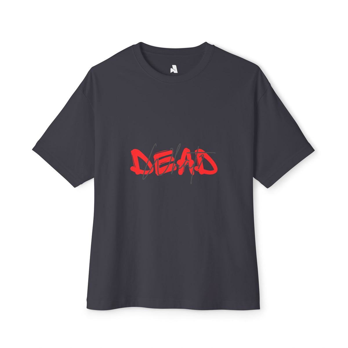 Boxy Tee — 'DEAD' Red Graffiti Graphic Tee