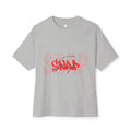 Boxy Tee — 'SNAP' Red Graffiti Logo Oversized T-Shirt