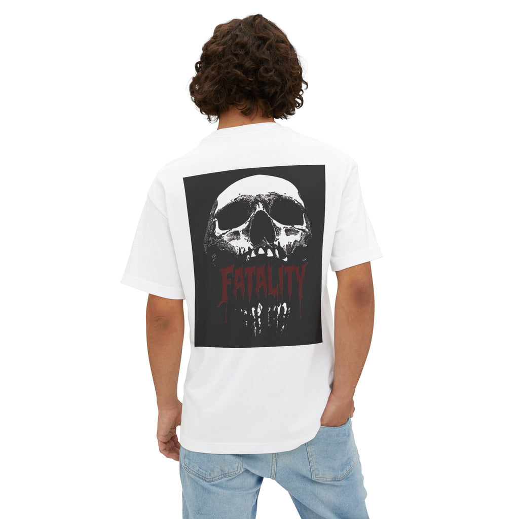 Fatality Graphic Tee — Horror Drip Text Boxy T-Shirt