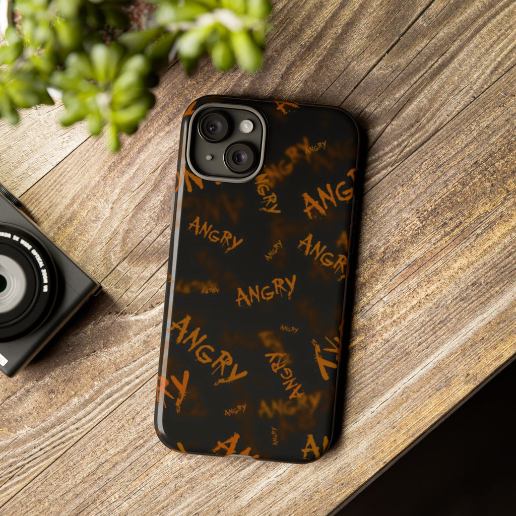 "ANGRY" Pattern Tough Phone Cases
