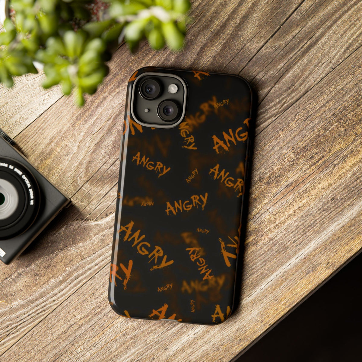 "ANGRY" Pattern Tough Phone Cases