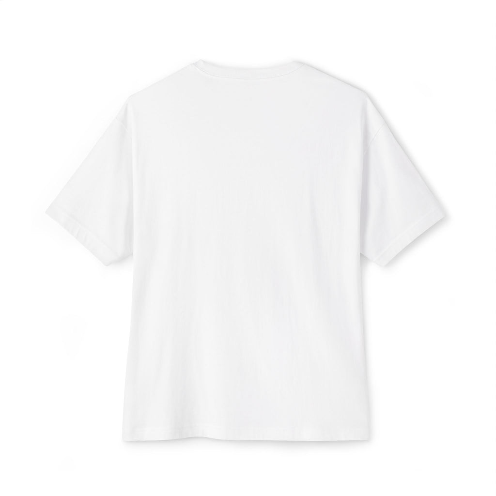 Cat Face Ink Splash Tee — Oversized Boxy Graphic T-Shirt