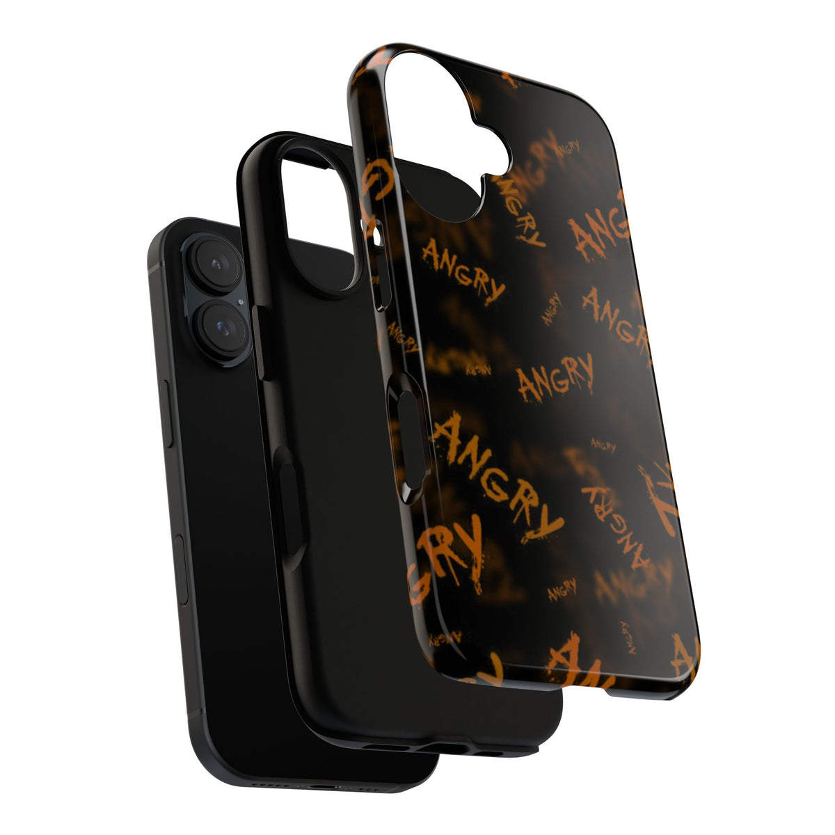 "ANGRY" Pattern Tough Phone Cases