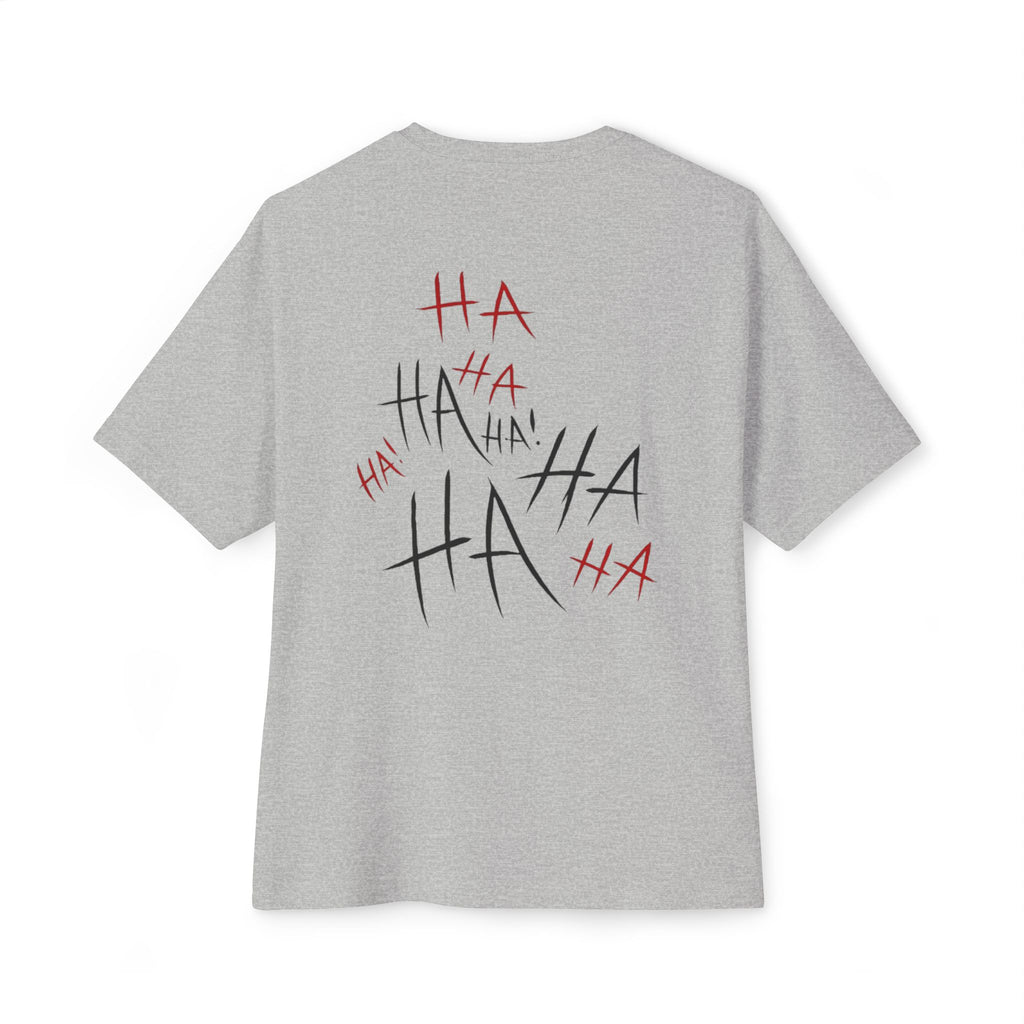 Boxy Tee — Minimal 'HA HA' Sketch Graphic T-Shirt