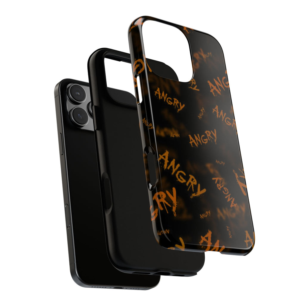"ANGRY" Pattern Tough Phone Cases