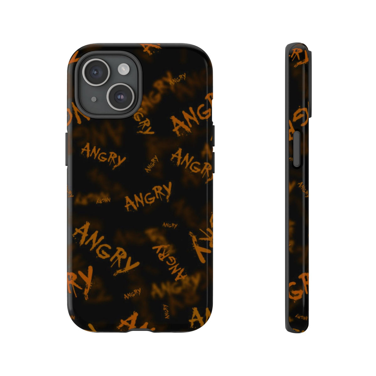 "ANGRY" Pattern Tough Phone Cases