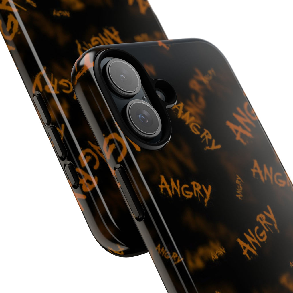 "ANGRY" Pattern Tough Phone Cases