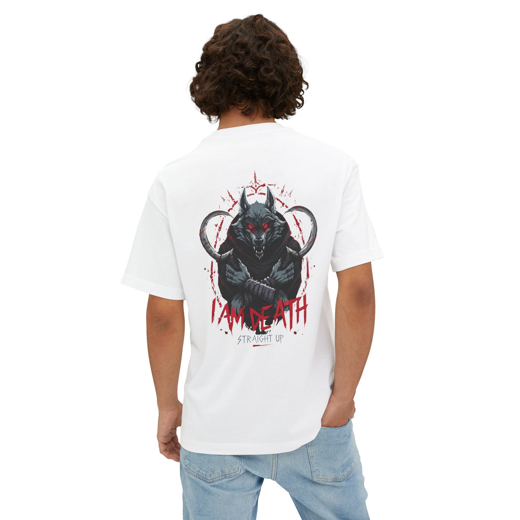 Death Graphic Tee — Gothic Punk Oversized Boxy T-Shirt