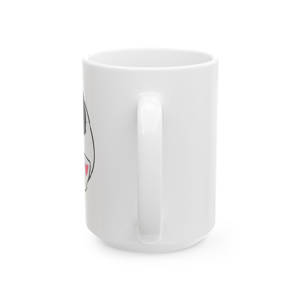 Cat Face Ceramic Mug — Cute Sleeping Kitty Coffee Cup (11oz & 15oz)