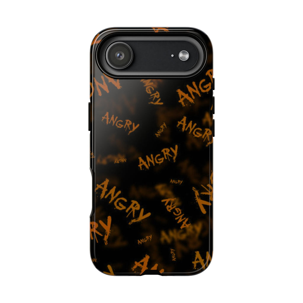 "ANGRY" Pattern Tough Phone Cases