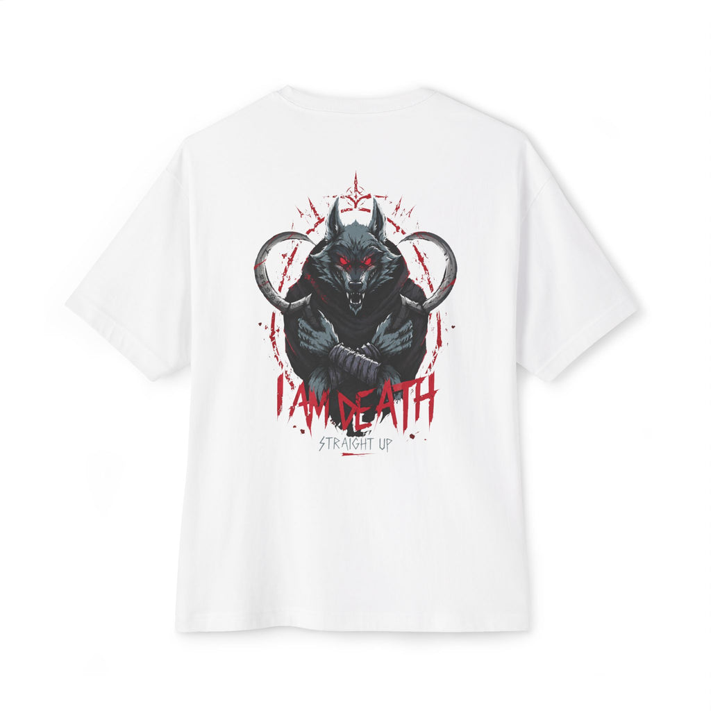 Death Graphic Tee — Gothic Punk Oversized Boxy T-Shirt