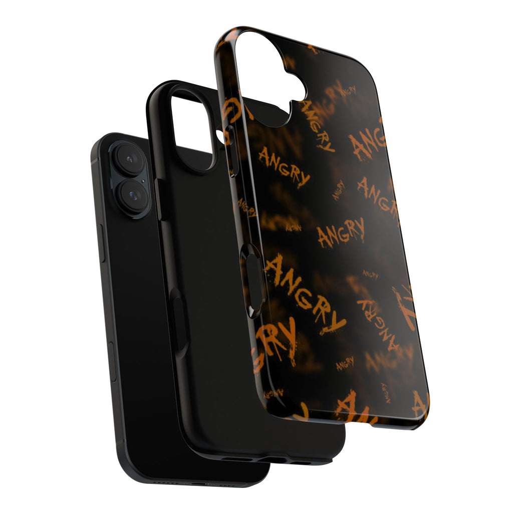 "ANGRY" Pattern Tough Phone Cases