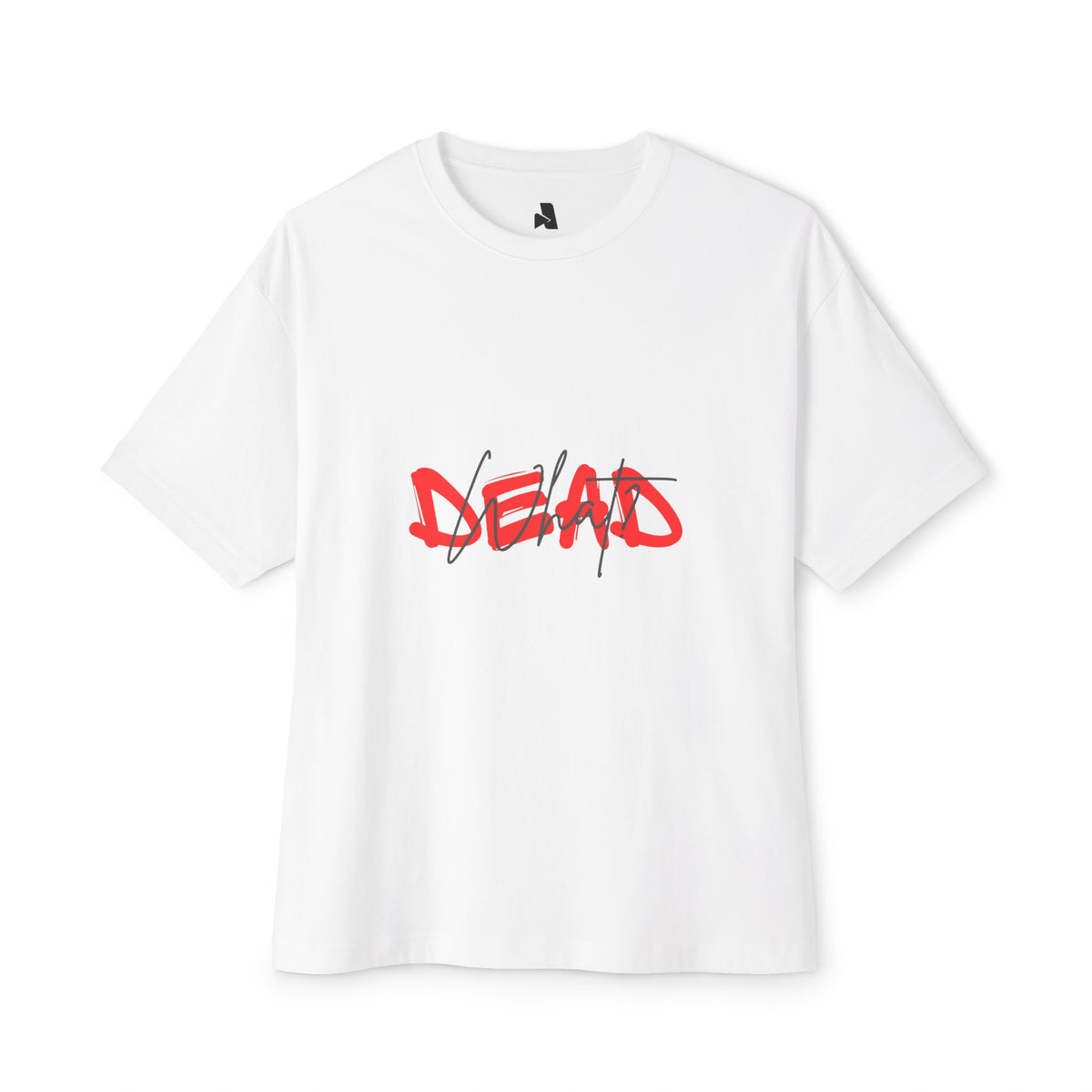 Boxy Tee — 'DEAD' Red Graffiti Graphic Tee