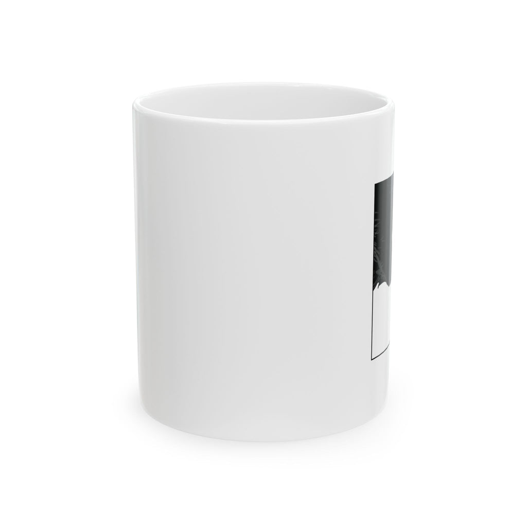 Minimal Cat Sketch Ceramic Mug — Cute Line Art Coffee Cup (11oz, 15oz)