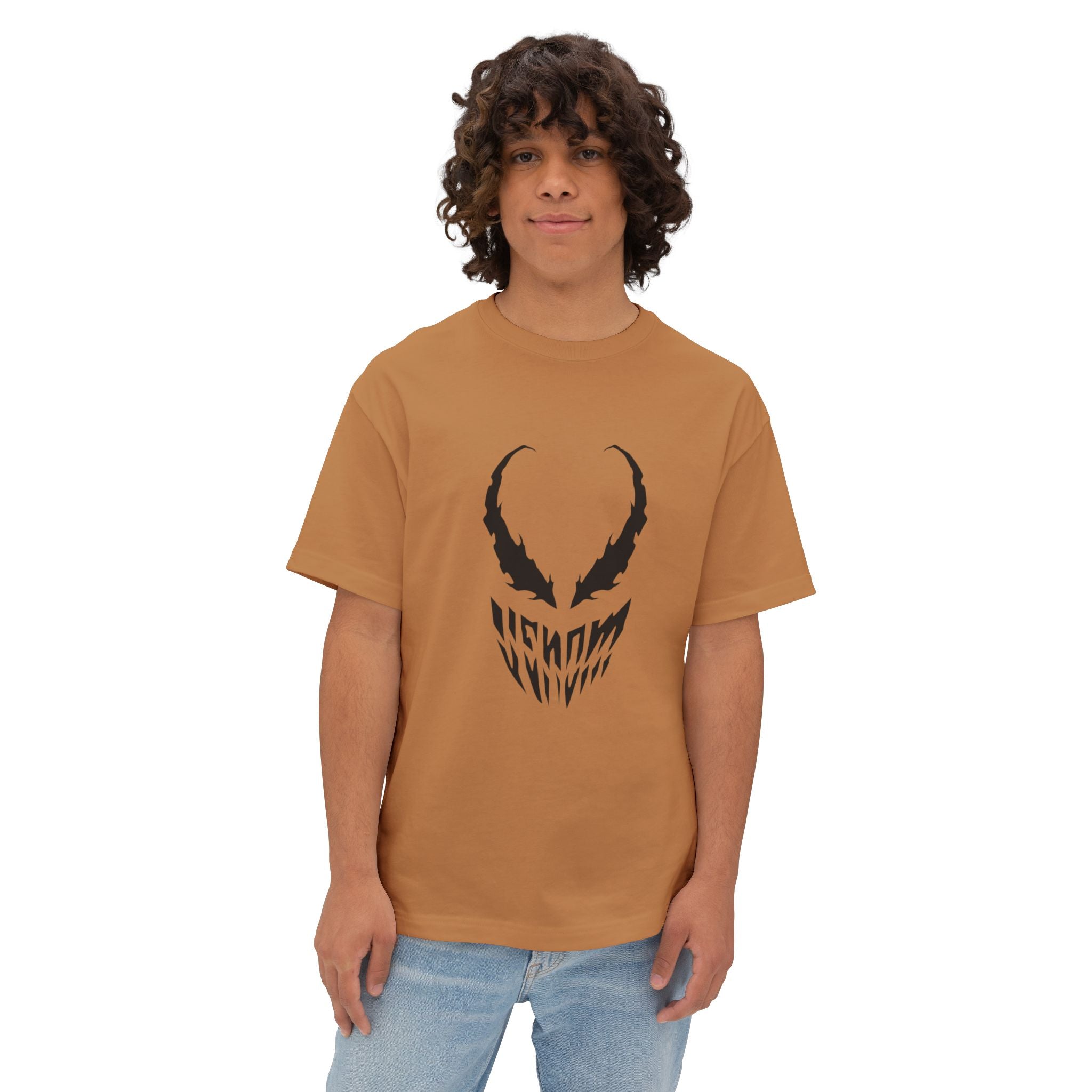 Venom Skull Graphic Tee — Oversized Boxy Unisex T‑Shirt
