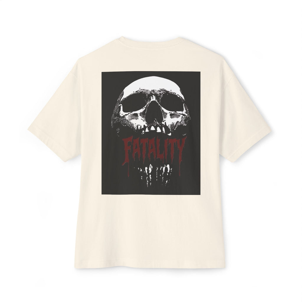 Fatality Graphic Tee — Horror Drip Text Boxy T-Shirt