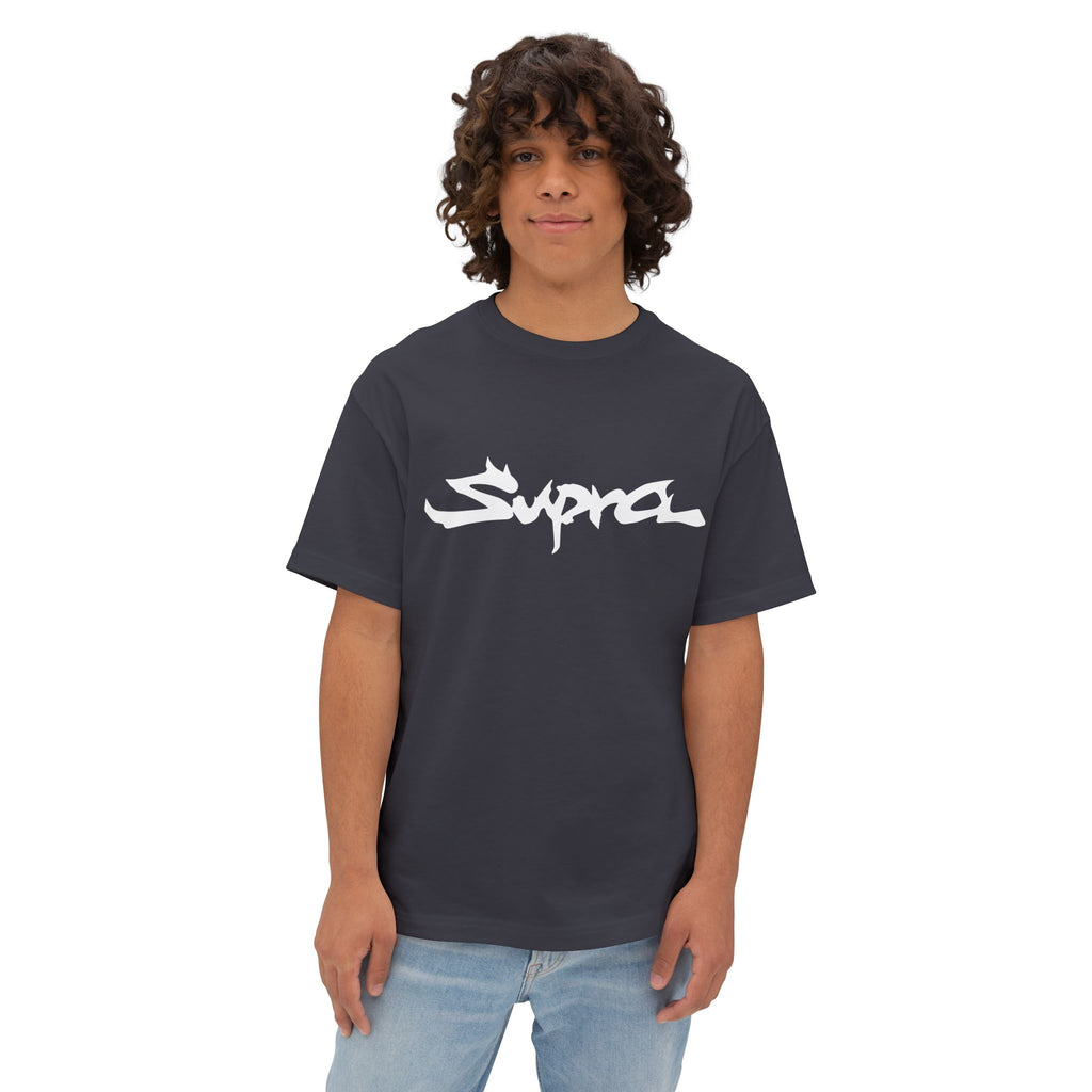 T-Shirt — 'Supra' Graffiti Logo Oversized Boxy Tee