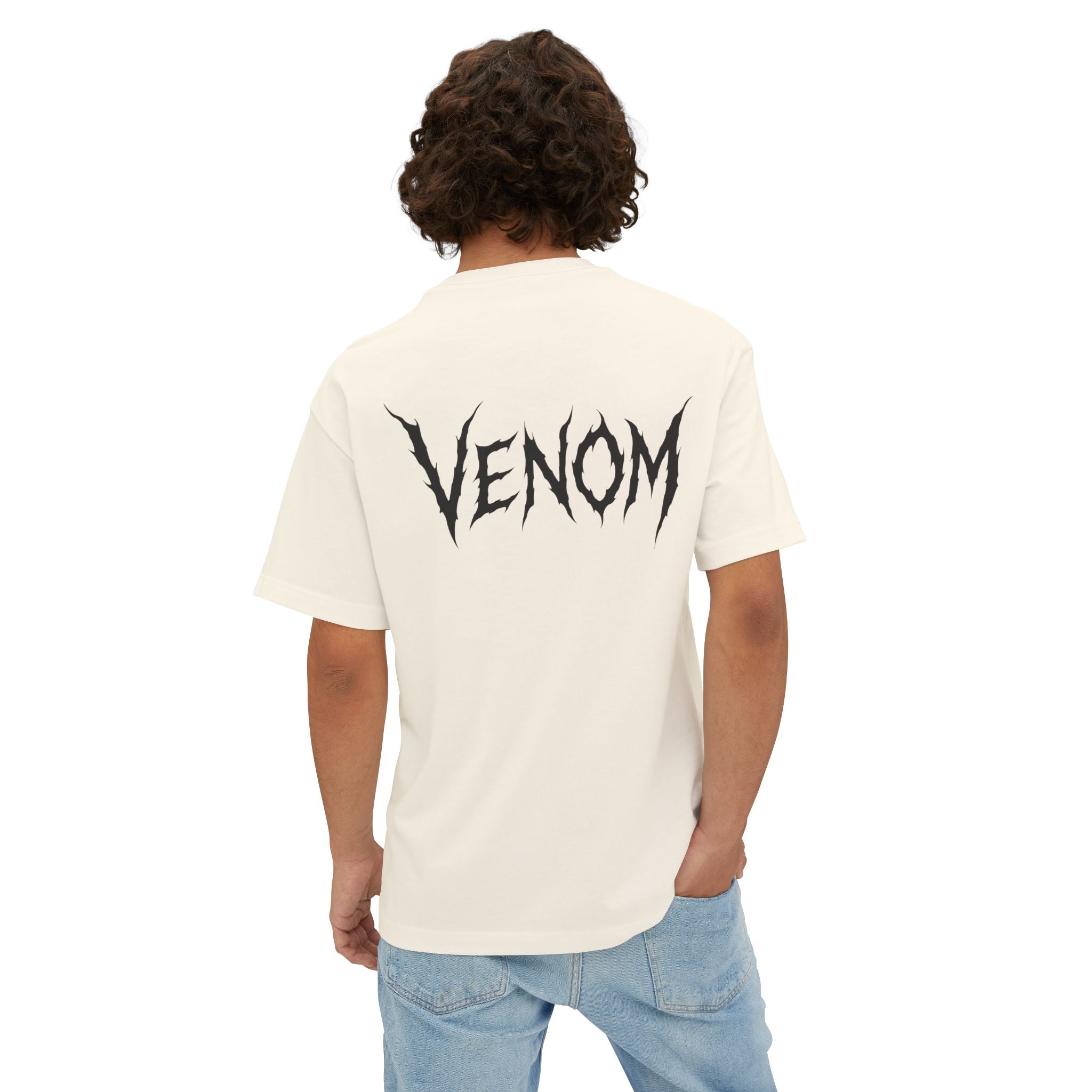 Venom Skull Graphic Tee — Oversized Boxy Unisex T‑Shirt