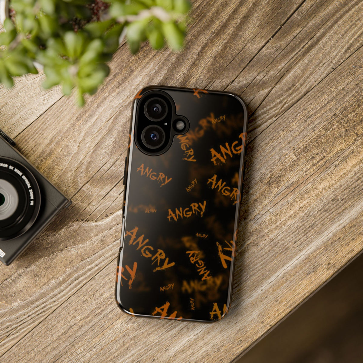 "ANGRY" Pattern Tough Phone Cases